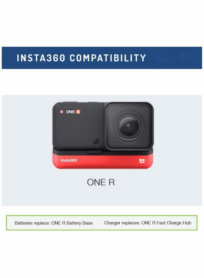 Captaintech Replacement Battery for Insta 360 ONE R, Alternative Li-ion  360 Camera Life Battery Accessories - Image 2