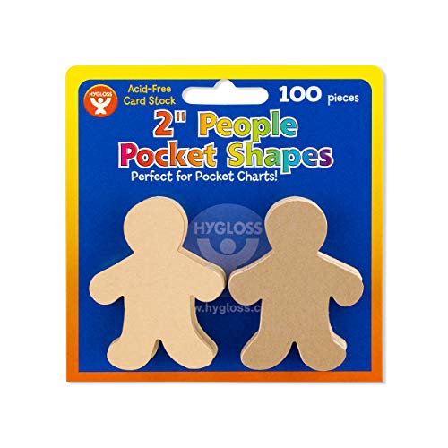 Hygloss Products People Paper Cut Outs Culturally Diverse Family, Cardstock, 2" Mini, 100 ct, 2-Inch, Assorted - Image 1