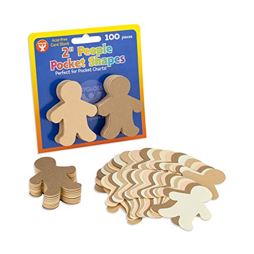 Hygloss Products People Paper Cut Outs Culturally Diverse Family, Cardstock, 2" Mini, 100 ct, 2-Inch, Assorted - Image 4