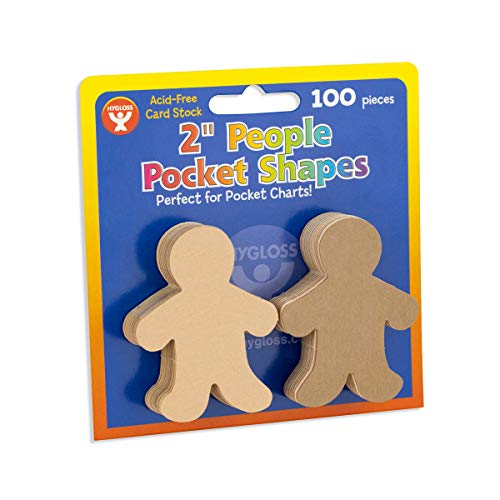 Hygloss Products People Paper Cut Outs Culturally Diverse Family, Cardstock, 2" Mini, 100 ct, 2-Inch, Assorted - Image 5