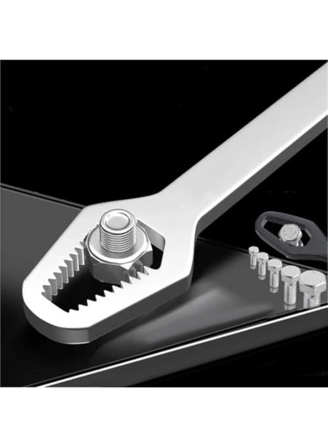 Adjustable Wrench Multi-functional Double Ended Wrench Tools for Home and Car Repair Working in Tight Spaces,Style 3 - Image 1