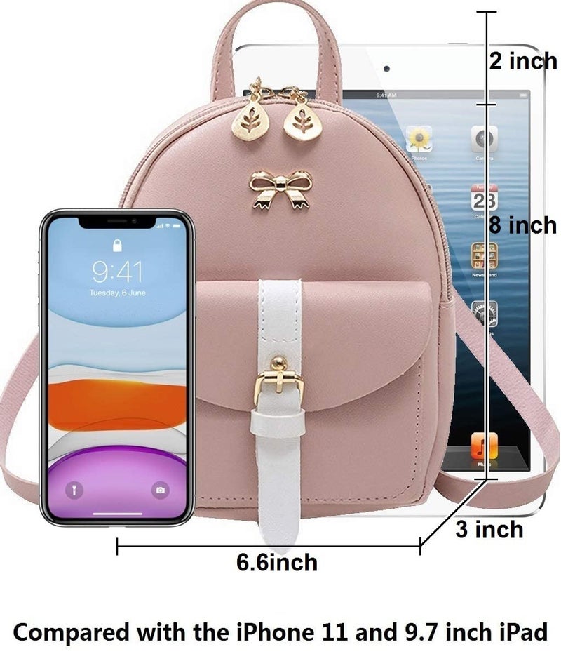 NUWA Mini Backpack Purse for Women Small Backpack for Teen Girl Gifts Trendy Stuff Cell Phone Purse Crossbody Wallet Lightweight Pouch Bag (Grey1) - Image 4