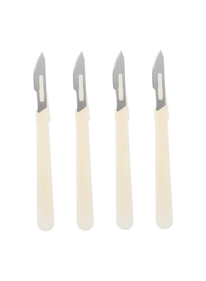 4pcs Bread Lame Baking Cutter Set - Curve & Straight Dough Scoring Knives for Home Bakery - Image 1