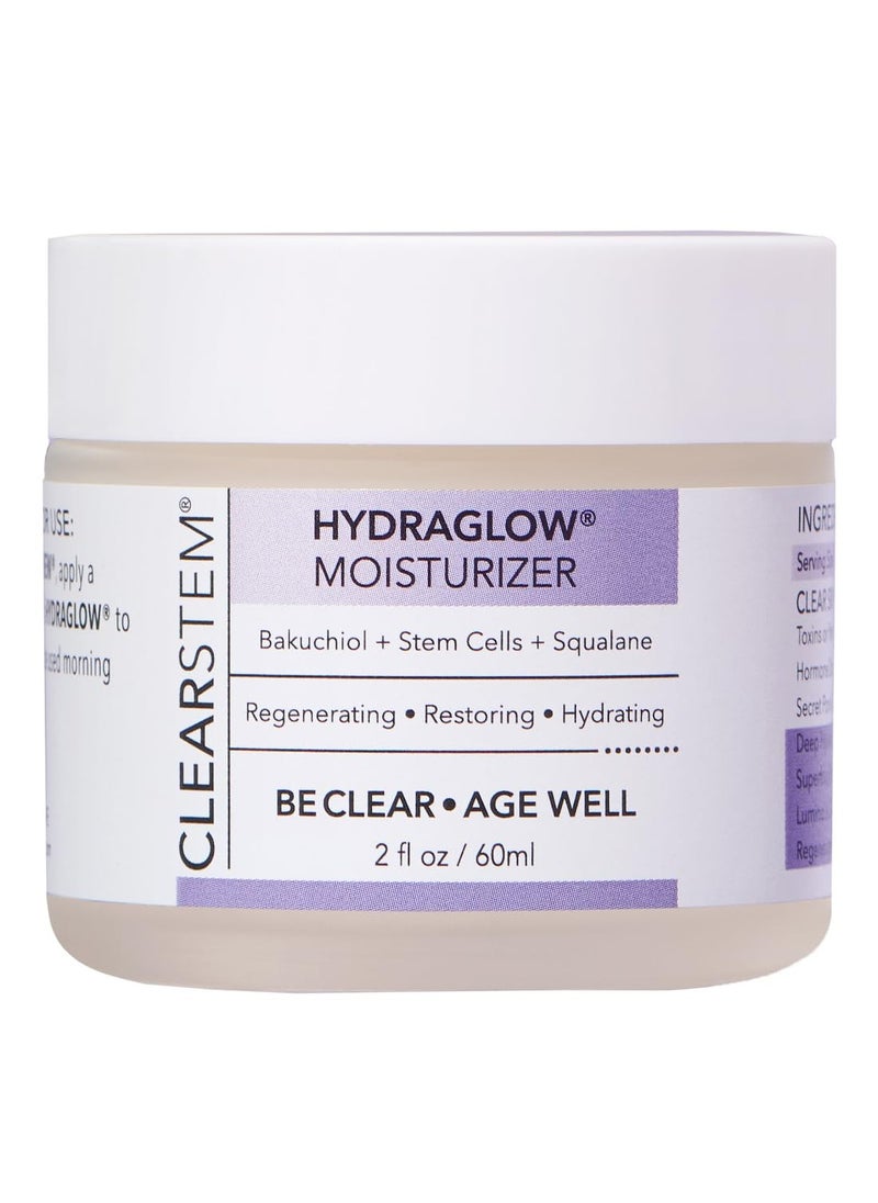 CLEARstem CLEARSTEM - HYDRAGLOW Stem Cell Moisturizer - Bakuchiol + Squalene - Youthful Skin Face Moisturizer - All Skin Types - Facial Skin Care Products - Vegan, Gluten Free, Cruelty Free - 2 fl oz / 60ml  - Image 3