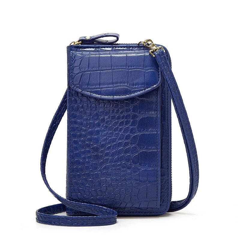 Multifunctional Solid Color PU Leather Wallet, RFID Blocking Design Portable Daily Storage Purse for Cards Cash Coin Business Use - Image 1