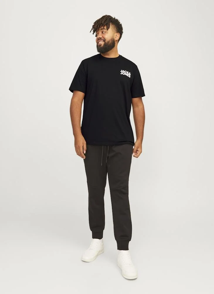 JACK & JONES Plus Size Logo Crew Neck T-Shirt