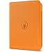 Fabmaker Premium Zip Card Binder Fabmaker 9 Pocket Trading Card Binder PU Cover Zipper Card Collection Album Sturdy 360 SideLoading Card Folder Holder for Game Sports Cards Orange - Image 3