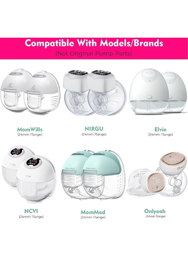 Durceler 18mm Flange Insert Compatible with Momcozy S9 S10 S12 Pro, bluefair BIOBOO, S21, Bellababy, NCVI, kmaier, TSRETE, MomMed, NaNaLazy, NIRGU, Onlyeah, MomWills, Medela, Spectra 24mm Breast Pump - Image 4