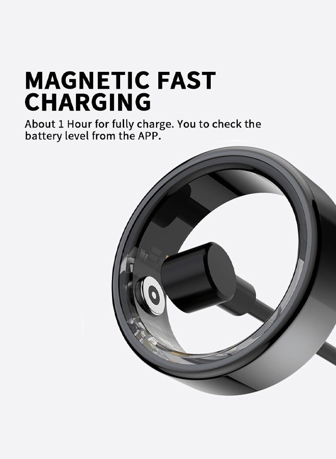 Smart Ring Oxygen Monitor, Waterproof, Pedometer, Calorie Counter, Health Sleep Tracker Ring - Image 2