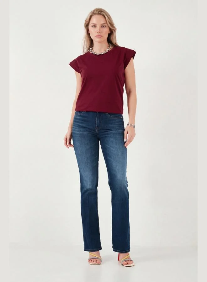 Lela Lela Cotton Crew Neck Sleeveless T-Shirt Women's T-SHIRT 5864019