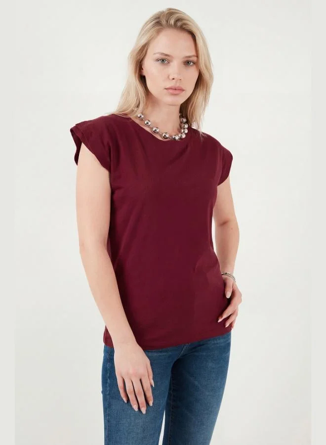 Lela Lela Cotton Crew Neck Sleeveless T-Shirt Women's T-SHIRT 5864019