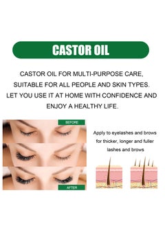 Castor Oil, 100% Pure Cold Pressed, Organic Body Massage Castor Oil Hair Nourishing 60ml, Castor Oil Essential Oils for Hydrating Body, Face and Skin, Eyebrows,Eyelashes, Hair Growth - pzsku/Z83673EA923947C24125AZ/45/_/1736155479/f4410b4d-a138-47b9-8568-b963ed37802d