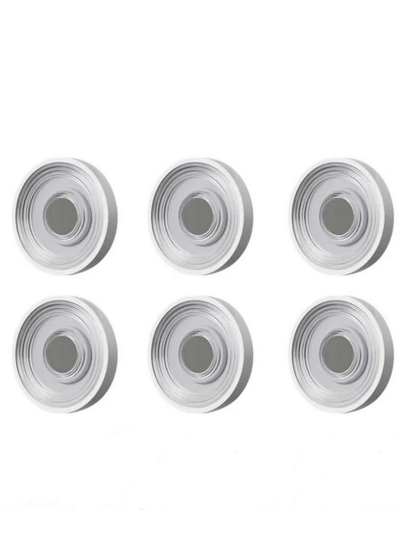 3 Pair Magnetic Hooks Wall Mount Strong Magnetic Remote Control Holder Invisible Fridge Sticker Storage Hooks Home Organizer White Hooks for Keys and Small Items - Image 1