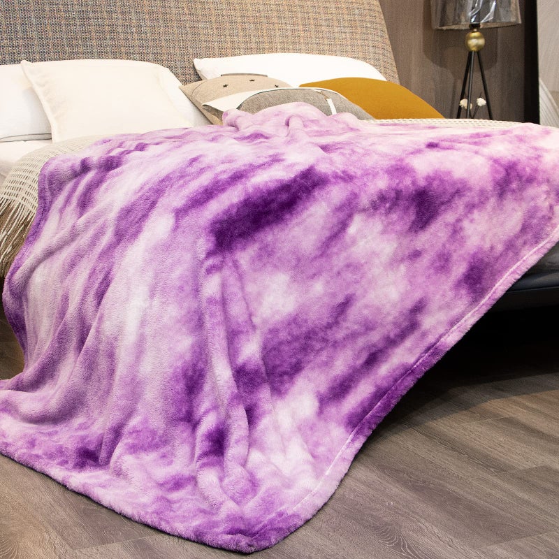 obinsm Fleece Throw Blanket Cozy Soft Lightweight Throw Blankets Warm Plush Purple Fall Blankets and Throws Couch Sofa Bed Camping Travel Picnic Outdoor Blanket Bedding Kid Baby Boys Girls Adults 50x70 in - Image 3
