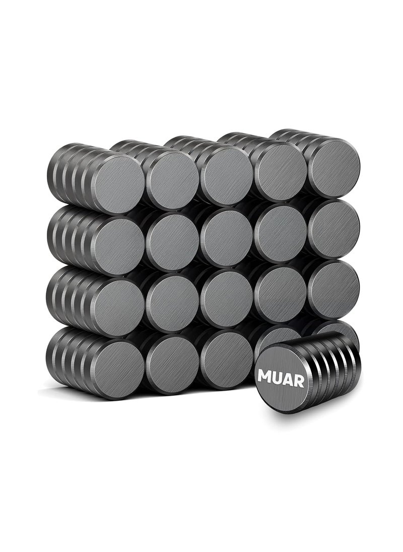 MUAR MUAR Ferrite Ceramic Small Round Magnets 15mm x 3mm Pack of 50 Durable Disc Magnets for Crafts Science Projects DIY Home and Office NonRust Multipurpose Magnet Set  - Image 1