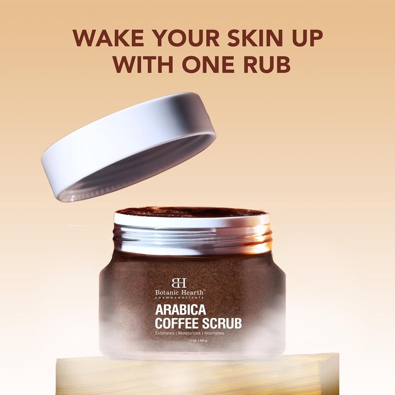 Botanic Hearth Arabica Coffee Body Scrub Exfoliating Body Scrub Act As Body Exfoliator & Helps with Moisturizing Skin, Acne, Cellulite, Dead Skin Scars, Wrinkles 12 Oz - Image 4