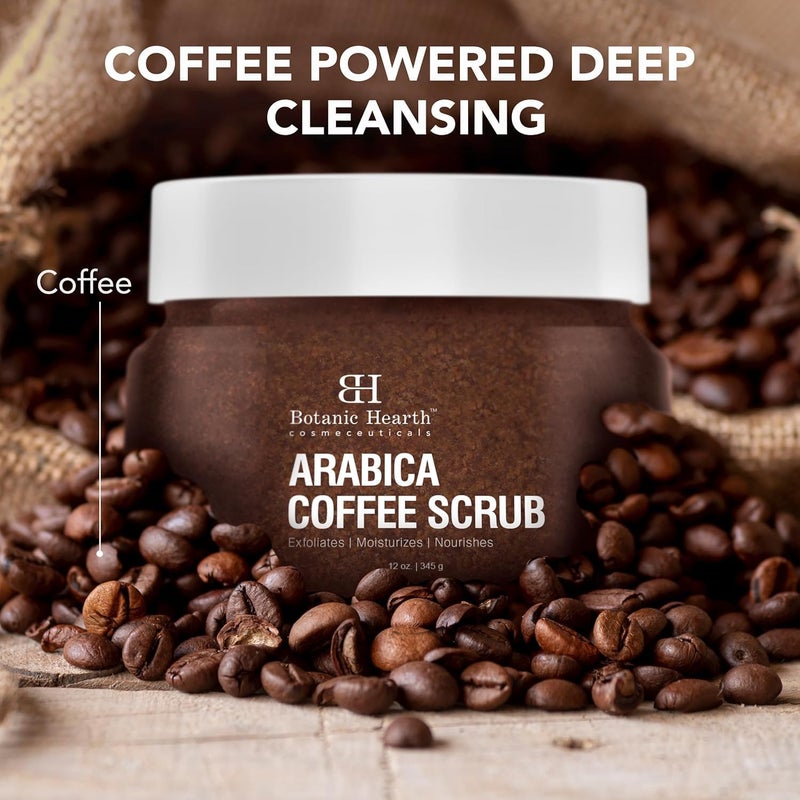 Botanic Hearth Arabica Coffee Body Scrub Exfoliating Body Scrub Act As Body Exfoliator & Helps with Moisturizing Skin, Acne, Cellulite, Dead Skin Scars, Wrinkles 12 Oz - Image 5