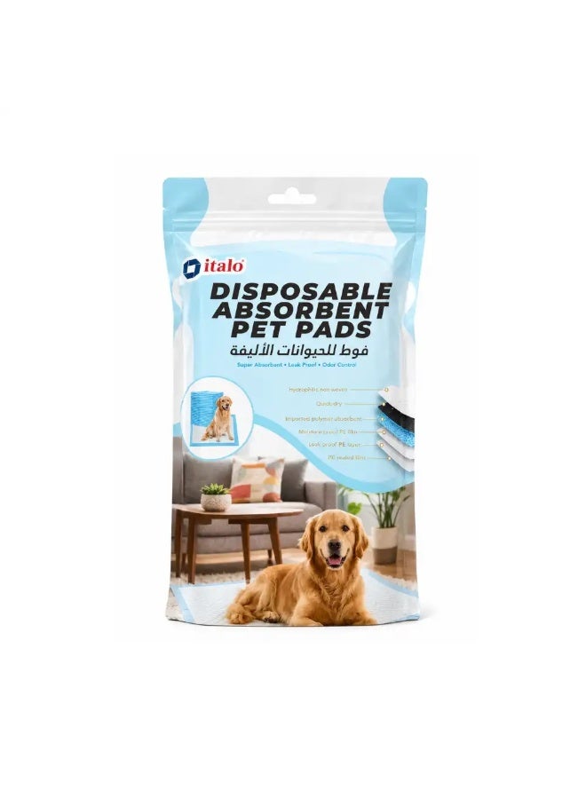 Italo Disposable Absorbent Pet Pads- 45x60Cm 12Pcs