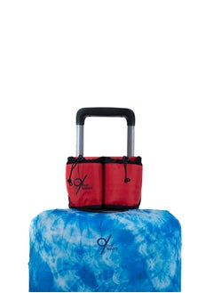 The Nines Bottle & Cup Holder for Luggage In Red 