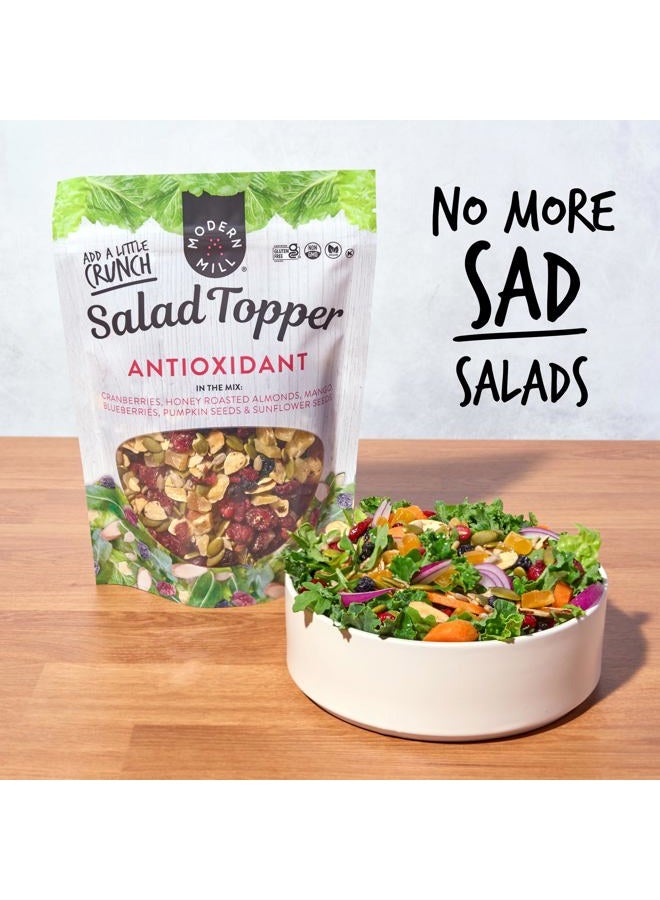 Modern Mill Antioxidant Salad Topper By Gourmet Nut - Mixed Nuts (Almonds), Dried Cranberries & Blueberries, Sunflower Seeds & Pumpkin Seeds - Gluten Free, Low Sodium, Kosher, Plant Protein, 12oz. Bag - Image 5