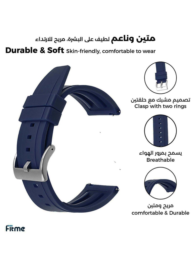 FITME Classic Silicone Replacement Band For Smart Watch (24 mm) - Image 2