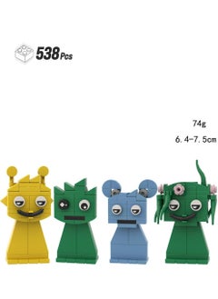 Y&D Sprunki  Building Blocks Toys Set 538 Pieces for Game Model Toys Ideas Collectible Building Bricks Birthday Gift For Kids 