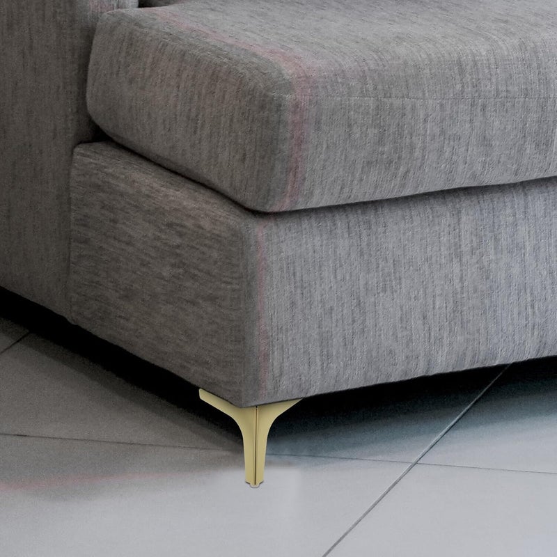 Garneck 4pcs Metal Triangle Furniture Legs Sofa Support for Cabinet Dresser Coffee Table, Gold 13cm Replacement Feet for Bathroom Vanity and Stool - Image 4