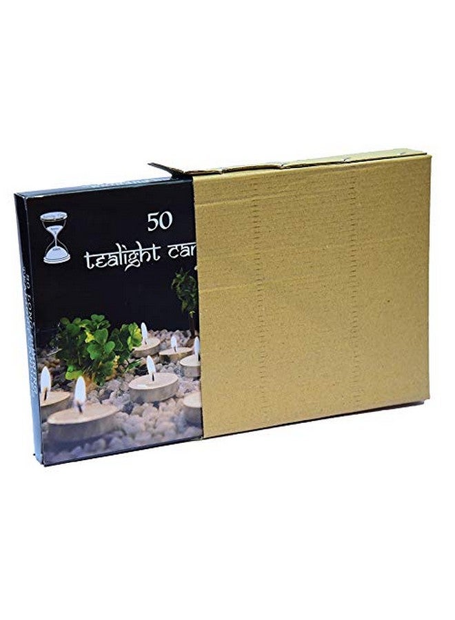 Parkash Candles Wax Tealight Candles, Pack of 50 - Image 3