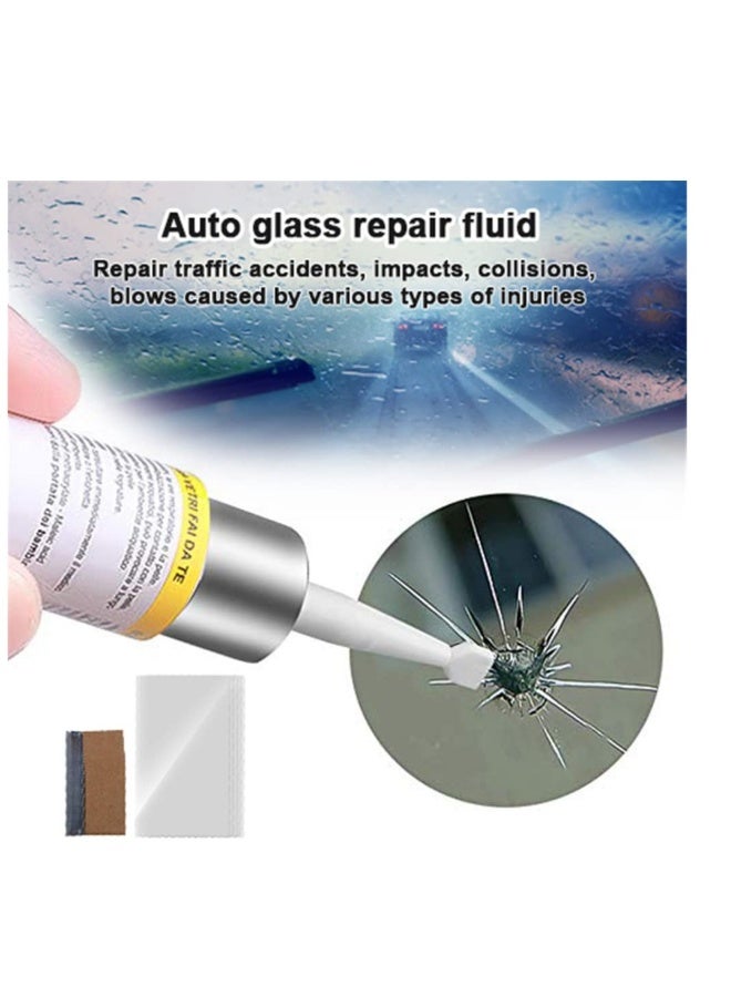 Generic Windshield Crack Repair Kit, 2Pcs White Windscreen Repair Kit, Repair Fluid Kit, Car Windshield Kits DIY Cars Window Tools, Glass Corrector Set, Crack Repairing, Nicks for Car - Image 5