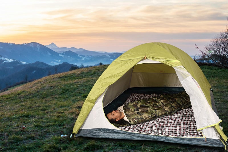 RhinoKraft Camouflage Army Sleeping Bags for Adult with Ultra Soft Fur for Camping, Trekking and Traveling | Weigh 1.9 Kg + Air Travel Pillow - Image 5