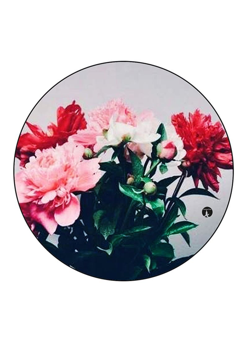 Flowers Printed Mouse Pad Multicolour