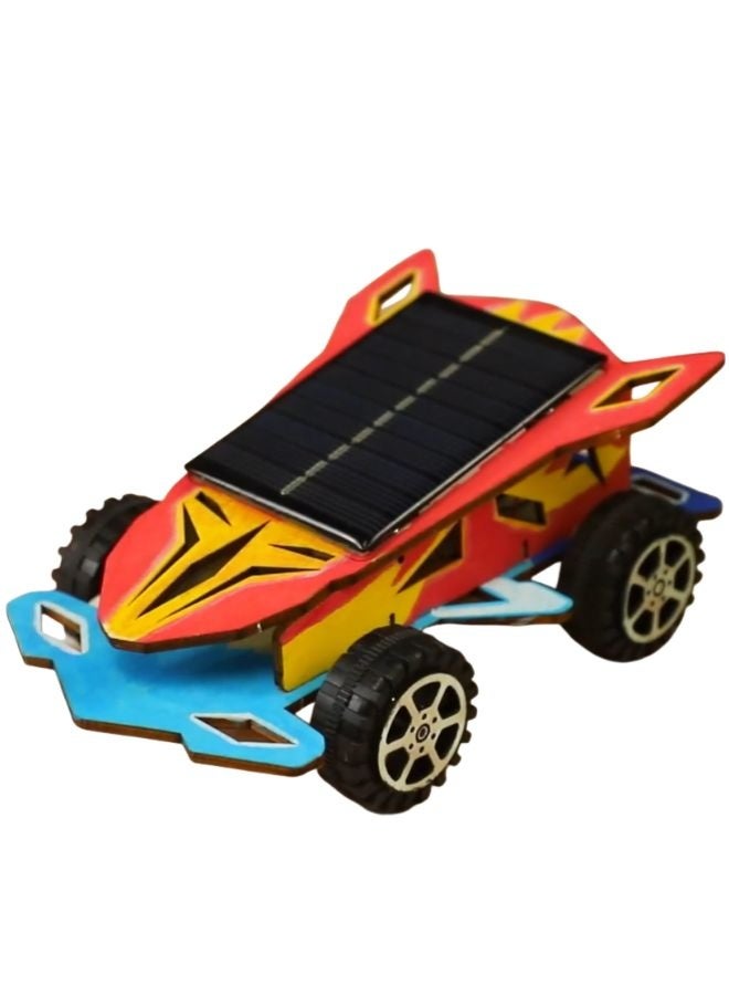 Fatio STEM Toy, Wooden Race Car, Solar-Powered Montessori Toy, DIY 3D puzzle, eco-friendly, handmade, educational toy - Image 1