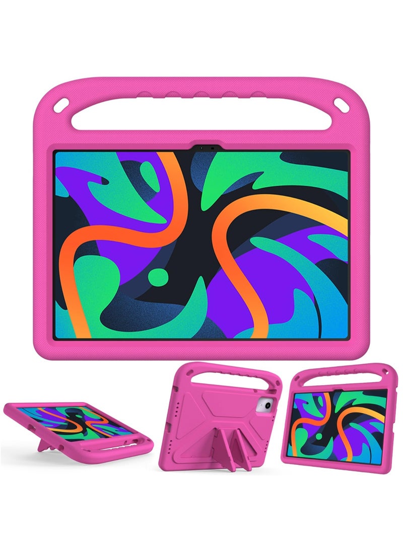 Cover for Lenovo Tab M11 2023 TB-330FU TB-330XU/Lenovo Xiaoxin Pad 2024 TB-331FC 11 Inch Tablet Case for Kids Durable Lightweight EVA Shockproof Protective Handle Stand Cover (Pink) - Image 1