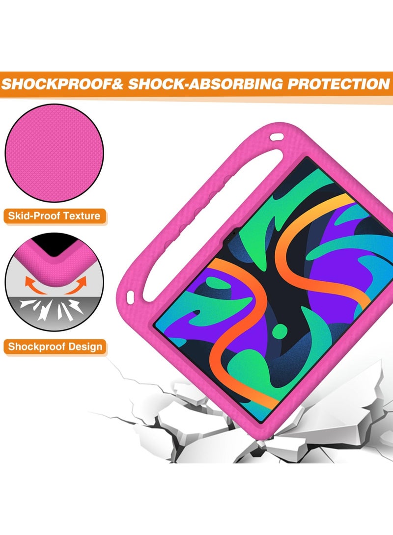 Cover for Lenovo Tab M11 2023 TB-330FU TB-330XU/Lenovo Xiaoxin Pad 2024 TB-331FC 11 Inch Tablet Case for Kids Durable Lightweight EVA Shockproof Protective Handle Stand Cover (Pink) - Image 2
