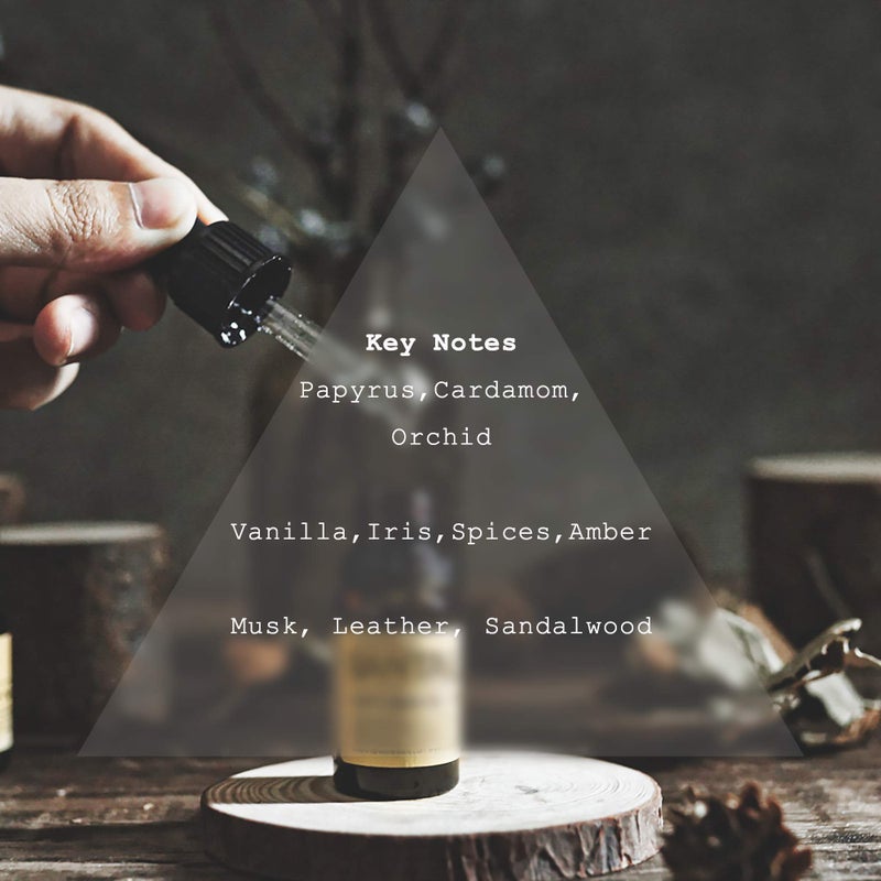 Doratelier Santal Diffuser Oil, Niche Scent, Smoky Classic Luxury Papyrus,Cardamom,Sandalwoods Essential Oils Blend for All Ultrasonic Diffuser Scent Projects(10mL/.33 FL oz) - Image 2