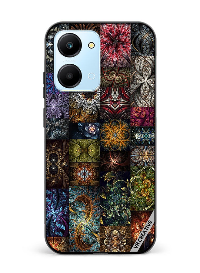 VR CREATIVE Protective Case Cover For Honor Play7T 30 Mind Blowing Pieces Of Algorithmic Fractal Art Design Multicolour - Image 1