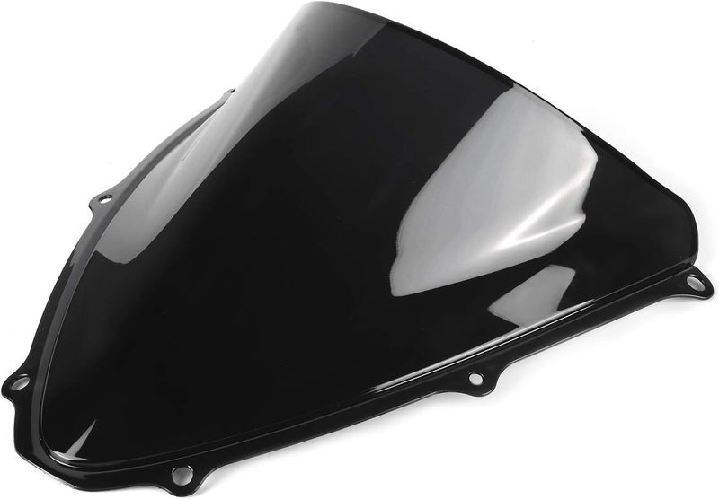 ZJchao Windshield, Windshields Windscreen PC Wind Deflector Windshield Wind Screen Fit for GSXR 600/750 K6 2006‑2007 (Black) - Image 1