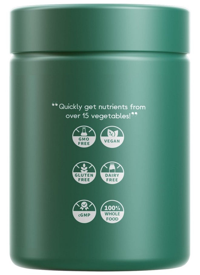 Codeage Instantfood Easy Veggies Over 15 Vegetables Equivalent Allinone Daily Vegan Blend Whole Food Greens Vitamins Supplement Capsules Minerals Phytonutrients Multivitamin Nongmo 90 Ct  - Image 3