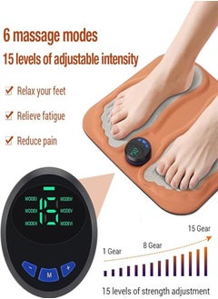 Generic Blood circulation foot massage machine, low frequency pulse 3D muscle EMS foot massager, electrical muscle stimulation, electronic foot massager for pain relief and circulation promotion  - Image 1