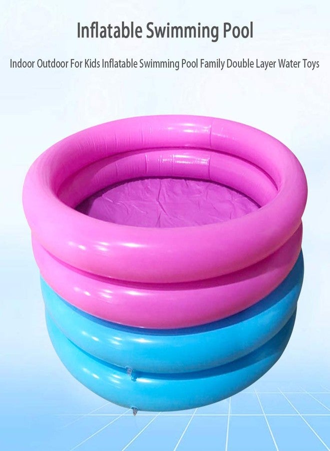 CALIDAKA Inflatable Swimming Pools for 0-3 Years, Inflatable Kiddie Paddling Pools, Blow Up Large Lounge Pools Outdoor Inflatable Swimming Pool (Blue) - Image 4