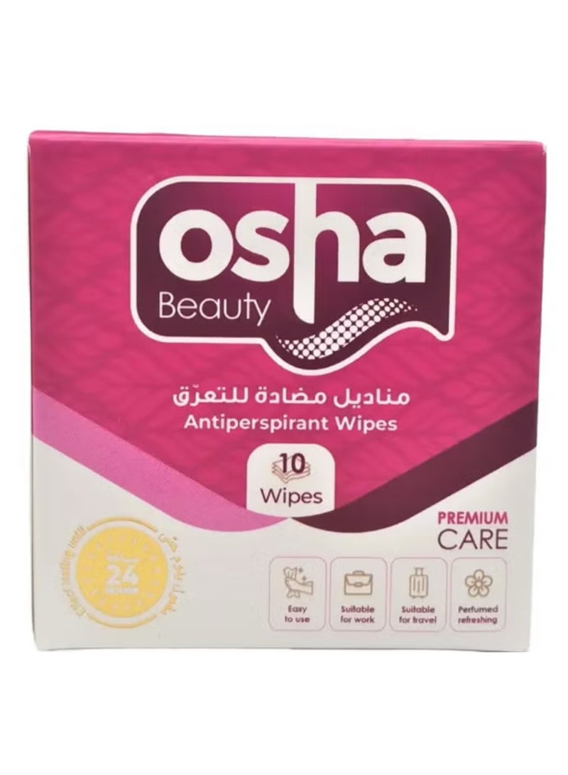 OSHA Beauty Antiperspirant Wipes- 10wipes - Image 1