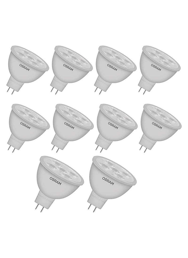 أوسرام مصباح كشاف LED ECO MR16 من أوسرام GU5.3 أبيض دافئ 2700 ك - عبوة من 10 قطع  - Image 1
