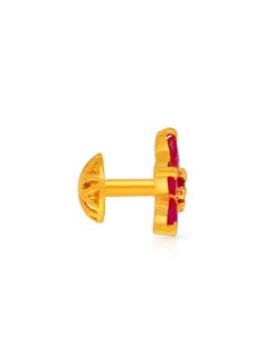 Malabar Gold and Diamonds 22 Carat 916 Purity Precia Gemstone Earrings PGNKID014ER1Y  - Image 2