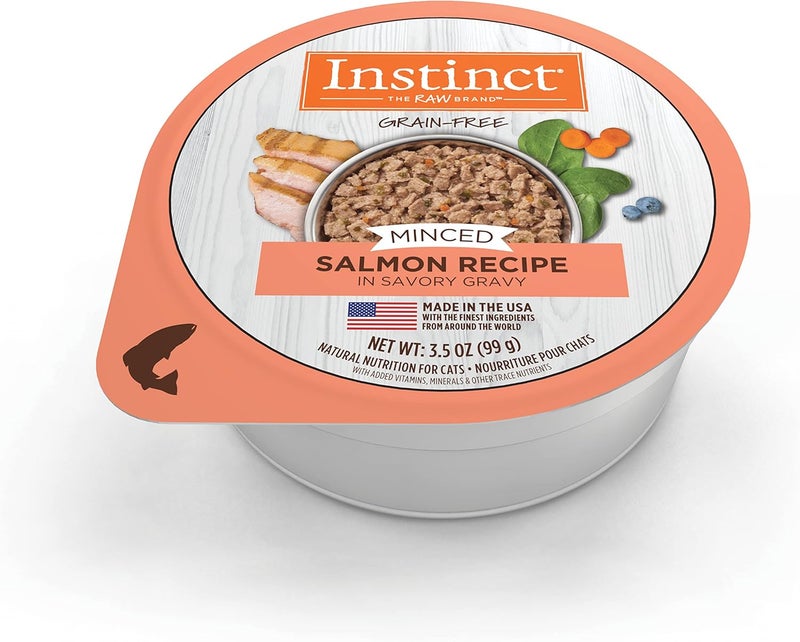 Instinct Grain-Free Minced Real Salmon Recipe Wet Cat Food - 3.5OZ - Image 3