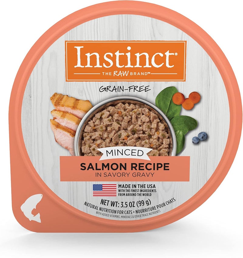 Instinct طعام قطط رطب بنكهة السلمون الحقيقي المفروم خالي من الحبوب - 3.5 أونصة - Image 1