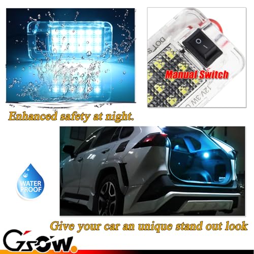 GSOWO Led Luggage Compartment Light for Toyo-ta RAV4 2022 2023 2024 2025, Cargo Lamps Decorative Atmosphere Lamp, Rav4 accessories Trunk Ceiling Lighting, 1 PC, Ice Blue - Image 3
