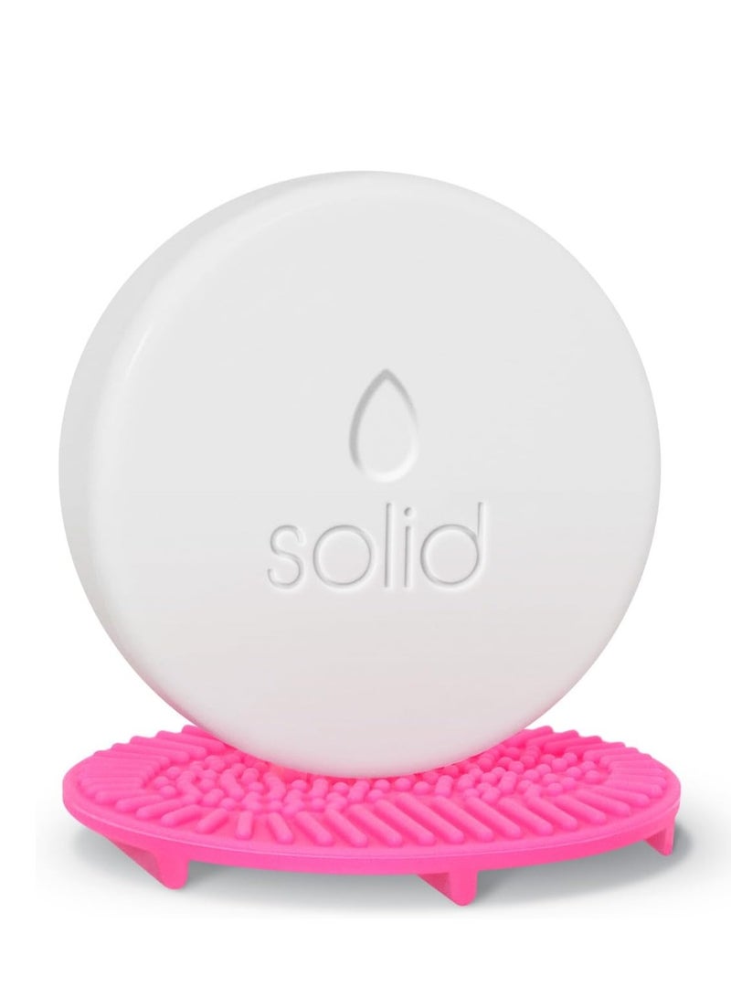 beautyblender Beautyblender® | Blendercleanser® Solid Lavender Makeup Sponge & Brush Cleanser + Silicone Scrub Mat, Cleansing Tool & Scented Makeup Sponge Cleaner, Vegan, Cruelty Free, Made in the USA, 1 oz - Image 1