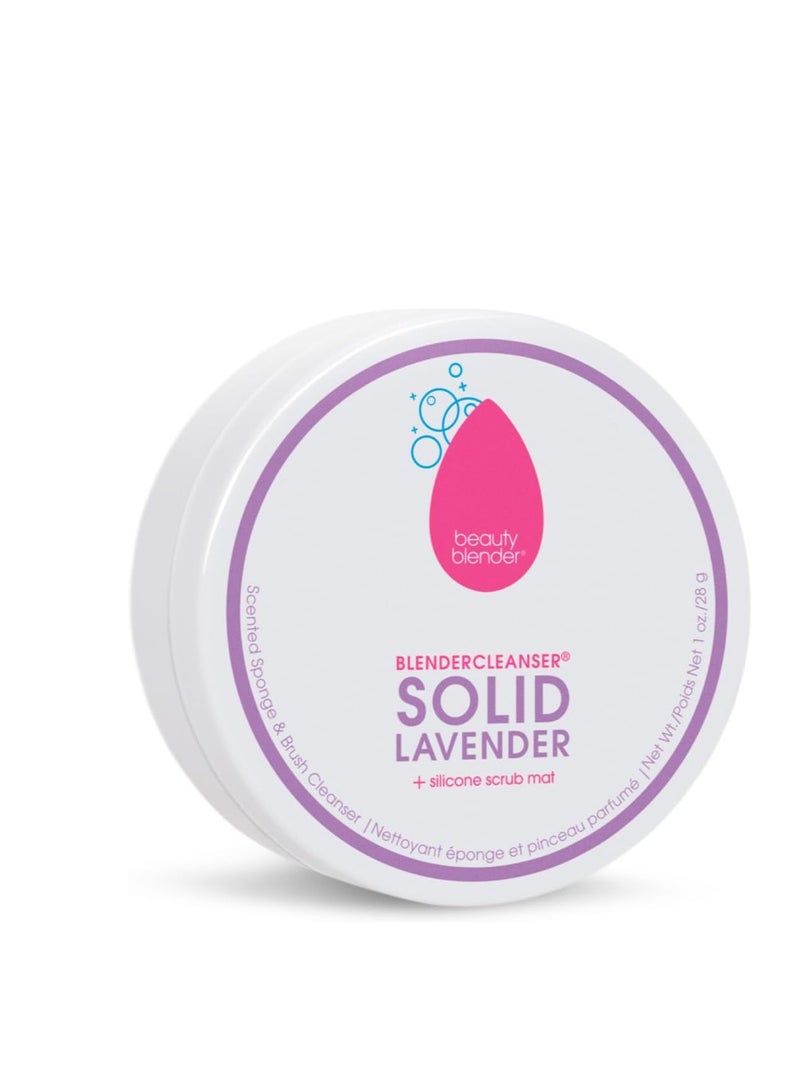 beautyblender Beautyblender® | Blendercleanser® Solid Lavender Makeup Sponge & Brush Cleanser + Silicone Scrub Mat, Cleansing Tool & Scented Makeup Sponge Cleaner, Vegan, Cruelty Free, Made in the USA, 1 oz - Image 2