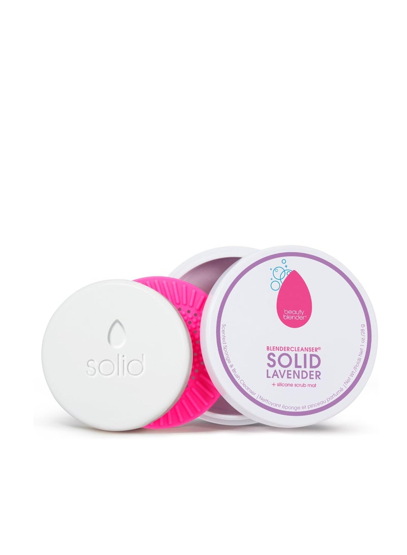 beautyblender Beautyblender® | Blendercleanser® Solid Lavender Makeup Sponge & Brush Cleanser + Silicone Scrub Mat, Cleansing Tool & Scented Makeup Sponge Cleaner, Vegan, Cruelty Free, Made in the USA, 1 oz - Image 3