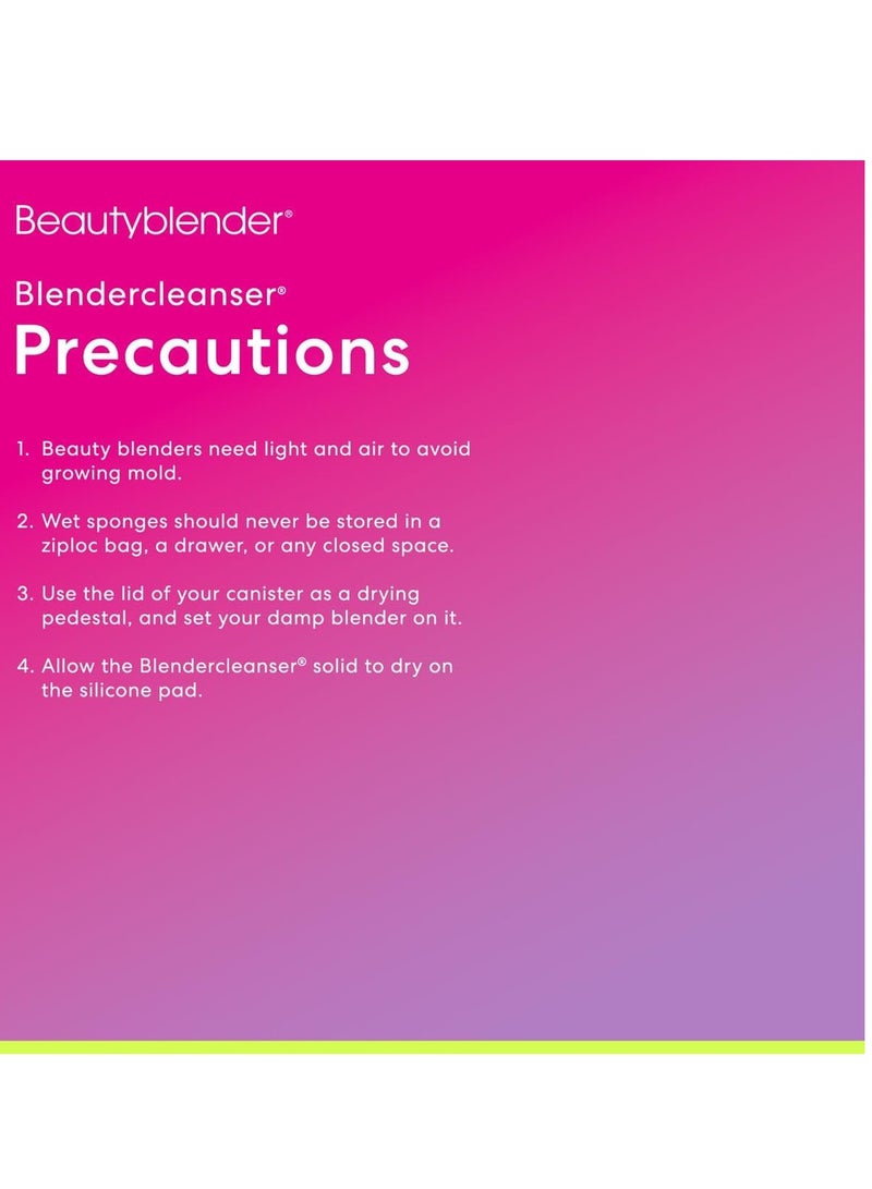 beautyblender Beautyblender® | Blendercleanser® Solid Lavender Makeup Sponge & Brush Cleanser + Silicone Scrub Mat, Cleansing Tool & Scented Makeup Sponge Cleaner, Vegan, Cruelty Free, Made in the USA, 1 oz - Image 5